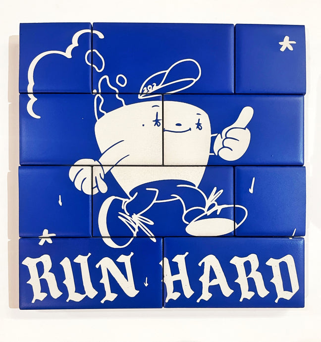 Run Hard - in blue
