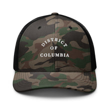 Load image into Gallery viewer, Camouflage DC trucker hat