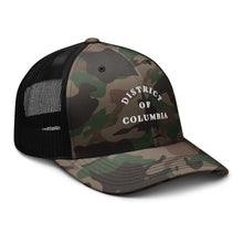 Load image into Gallery viewer, Camouflage DC trucker hat