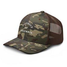 Load image into Gallery viewer, Camouflage DC trucker hat