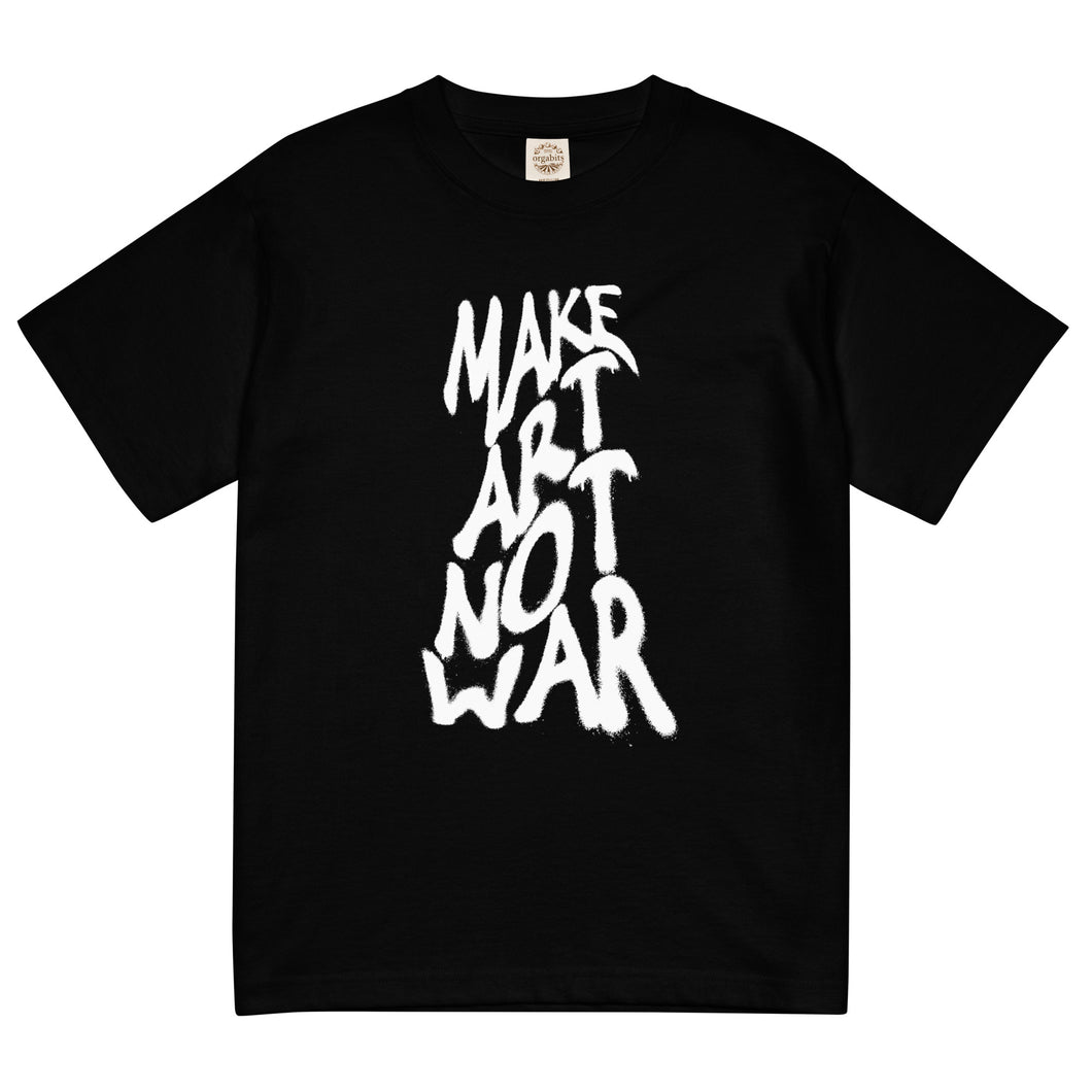 Make Art Not War Lightweight cotton t-shirt