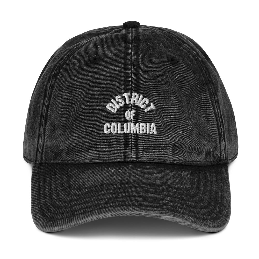 District Of Columbia Vintage Cotton Twill Cap